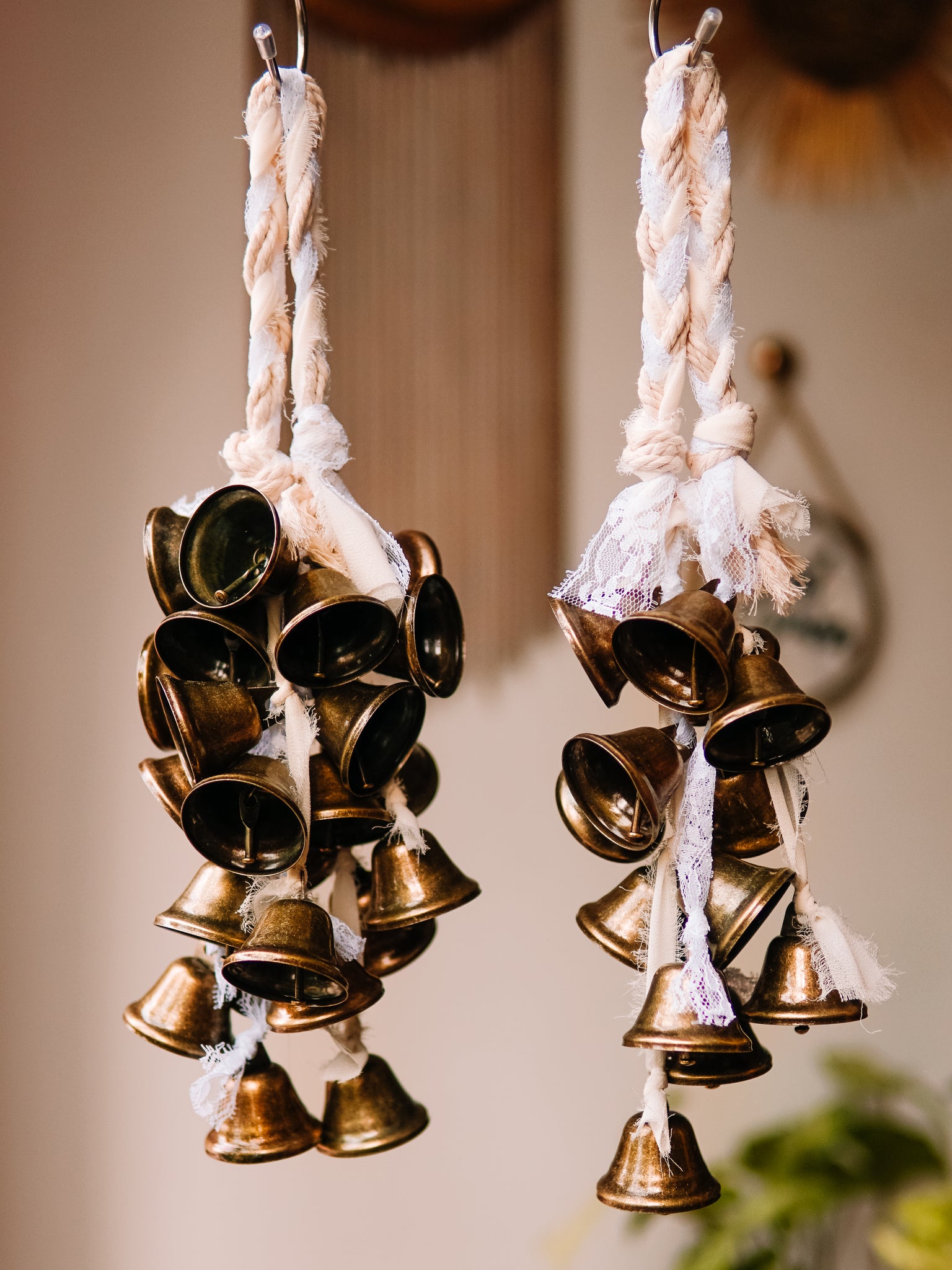 Witch's Bells - hanging bells and spells to protect the home from bad juju