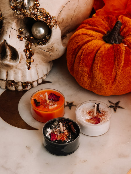 Spiced Pumpkin Tea Light Spell Candles (3 or 6 pack)