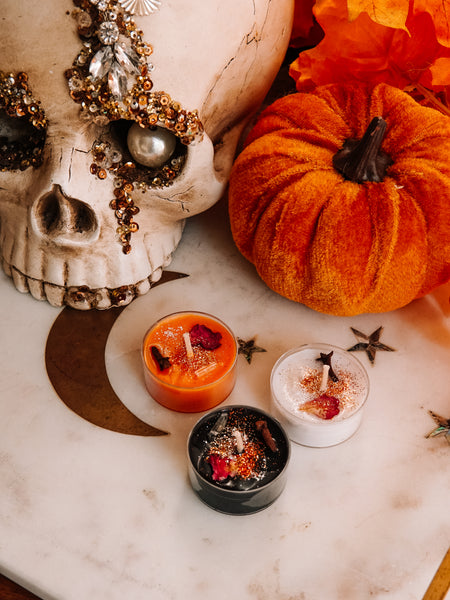 Spiced Pumpkin Tea Light Spell Candles (3 or 6 pack)