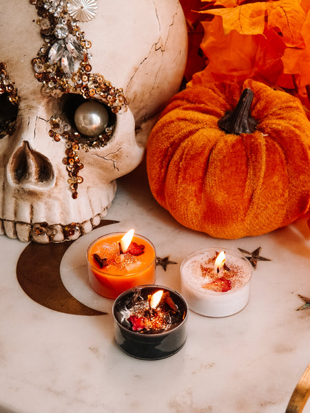 Spiced Pumpkin Tea Light Spell Candles (3 or 6 pack)