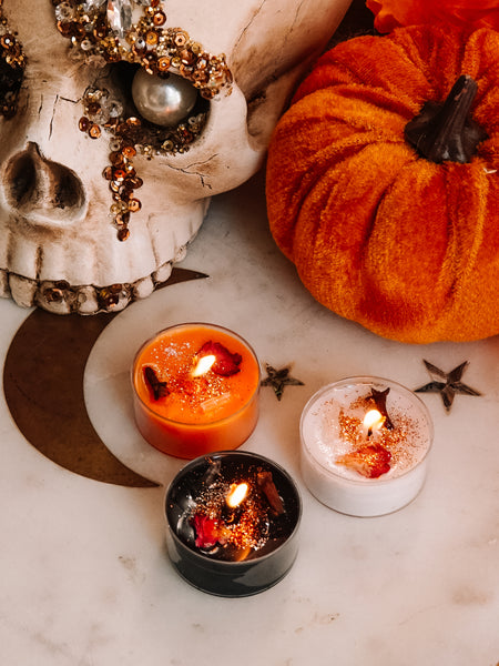 Spiced Pumpkin Tea Light Spell Candles (3 or 6 pack)