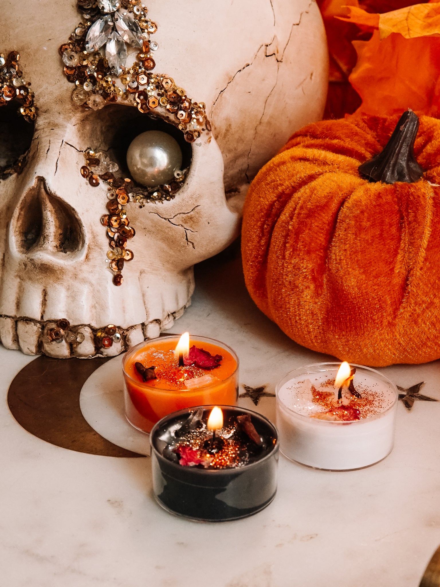 Spiced Pumpkin Tea Light Spell Candles (3 or 6 pack)