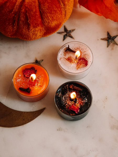 Spiced Pumpkin Tea Light Spell Candles (3 or 6 pack)