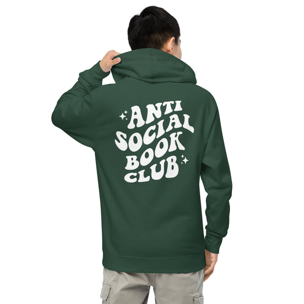 "Anti-Social Book Club" Premium Mid-Weight Hoodie