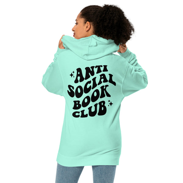 "Anti-Social Book Club" Premium Mid-Weight Hoodie