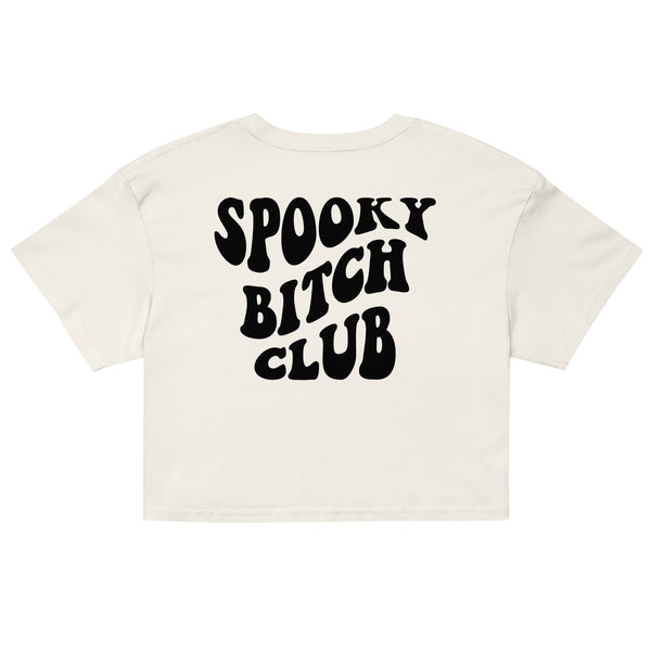 Retro "Spooky Club" Cropped Tee
