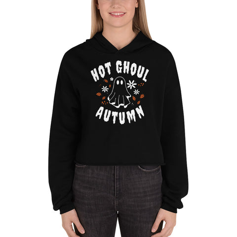 "Hot Ghoul Autumn" Cropped Hoodie