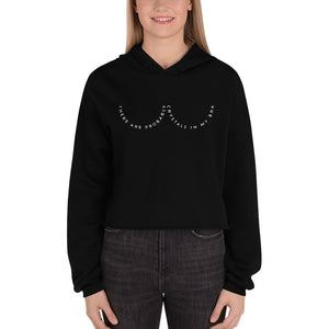 "There Are Probably Crystals In My Bra" Cropped Hoodie