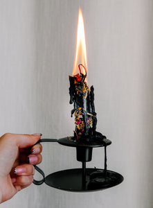 Wrought Iron Taper Candle Holder