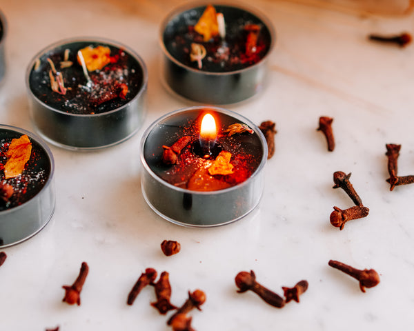Spiced Pumpkin Tea Light Altar Candles
