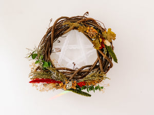 Mini Solstice Pentacle Wreath