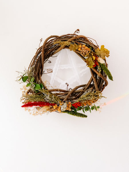Mini Solstice Pentacle Wreath