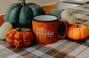 "Hello Pumpkin" Campfire Mug