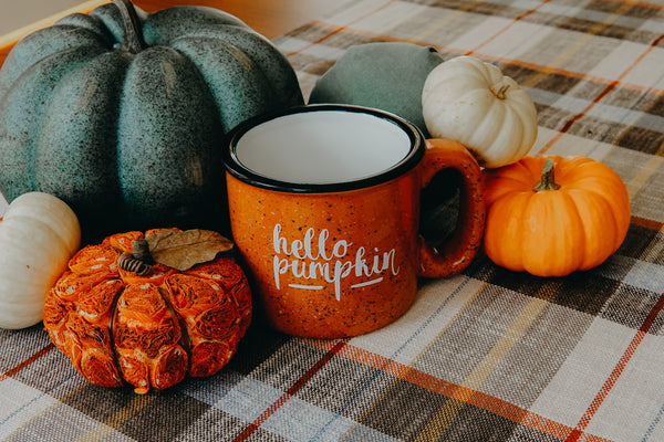 "Hello Pumpkin" Campfire Mug