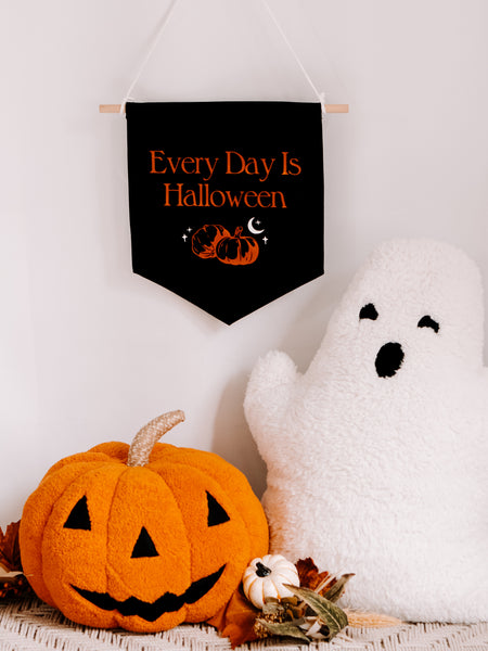 "Every Day Is Halloween" Canvas Pendant Sign