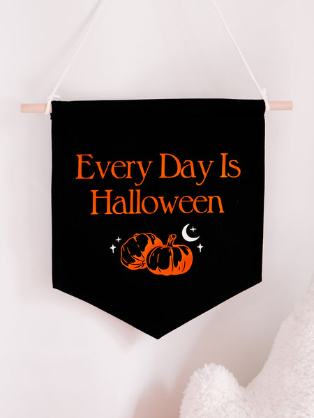 "Every Day Is Halloween" Canvas Pendant Sign