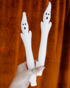 Ghostie Taper Candles