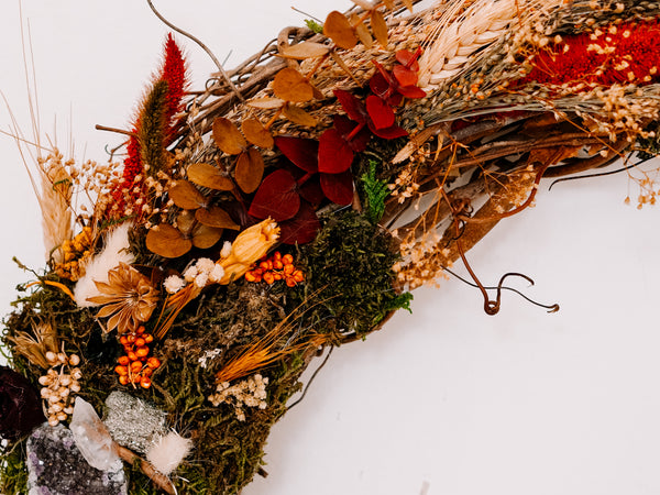 Dried Floral Harvest Moon Wreath