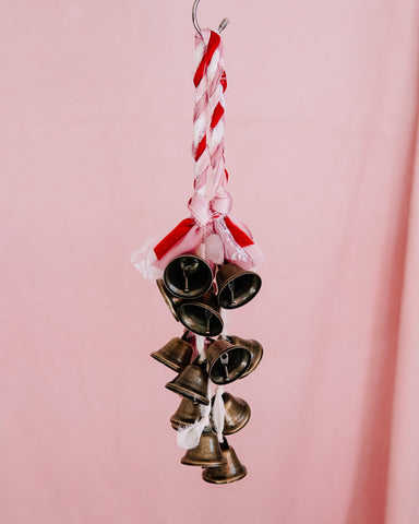 Door Hanger Witch Bells With Rose Quartz 💕