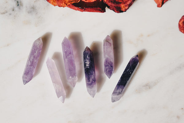Double-Pointed Amethyst