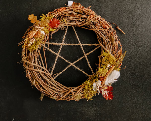 Pentagram Wreath (13")