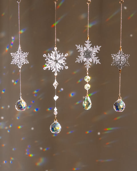Snowflake Pear Drip Prism Rainbow-Maker