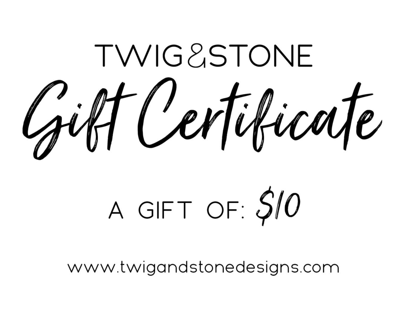 Twig & Stone Gift Card
