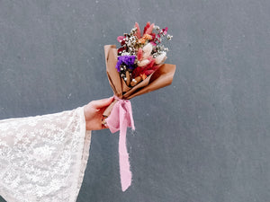 Pink Dried Floral Bouquet