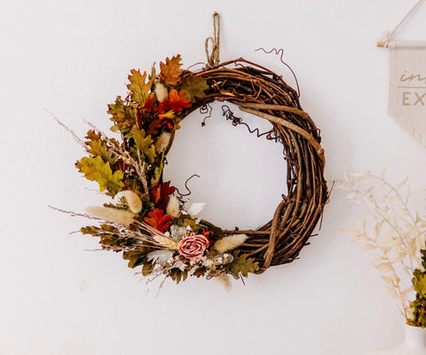 10” Dried Floral Wreath