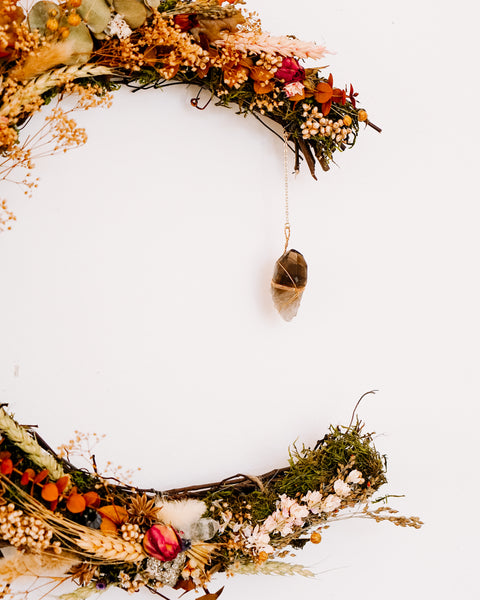 Dried Floral Harvest Moon Wreath